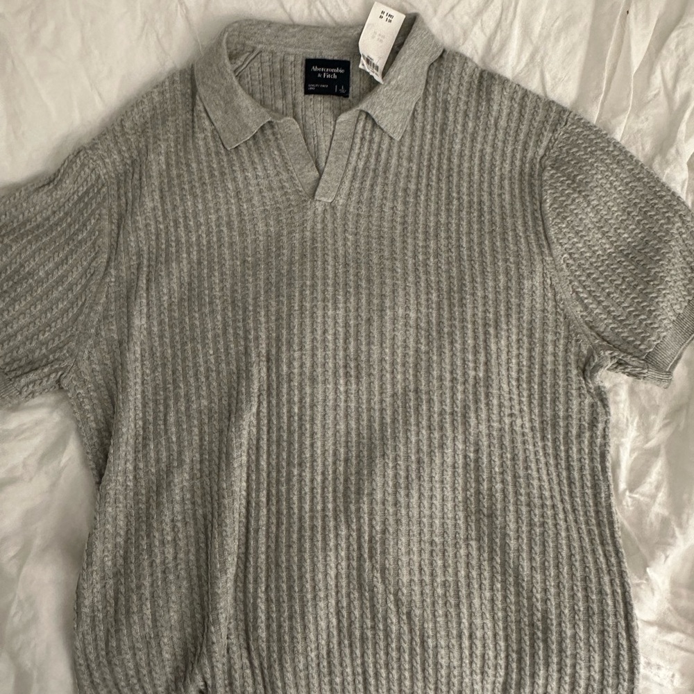 A&F ribbed polo